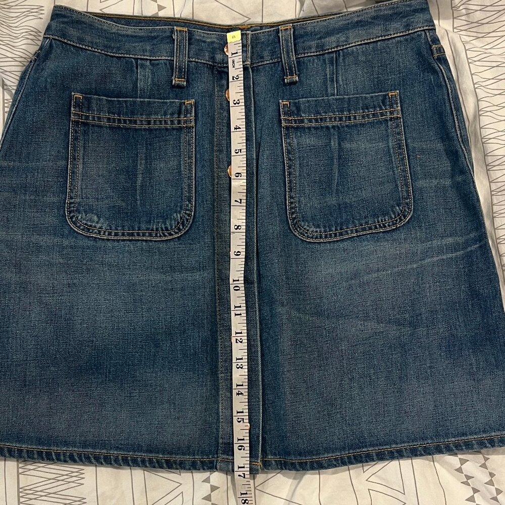 Never Worn Rag & Bone jean Santa Cruz Denim Mini Skirt Summer Festival Size 29 - Picture 7 of 11